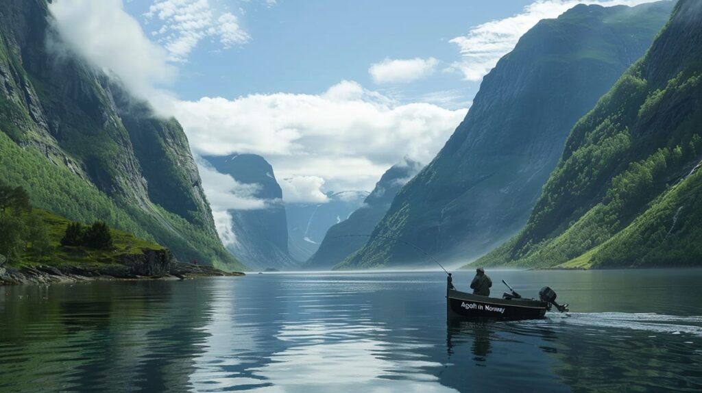 SEO-optimierter Alt-Text: Angeln in Norwegen Übersetzung ins Englische, Fishing in Norway
