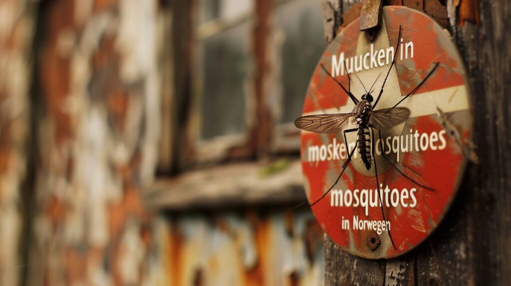 Information über Mücken in Norwegen und ihre englische Übersetzung