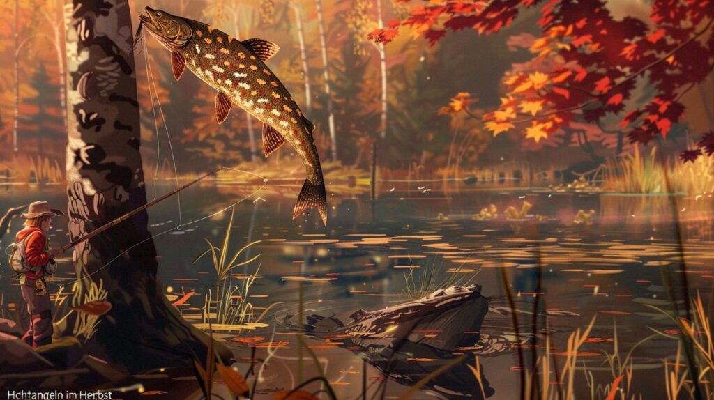 Hechtangeln im Herbst, pike fishing in autumn