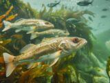 Verschiedene Fischarten Ostsee in klarem Wasser, ideal für Angler und Meeresbiologen
