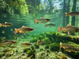 Verschiedene Fischarten Bayern in klarem Süßwasser, ideal für Angler und Naturbegeisterte