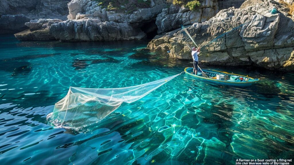 Angler bei Sonnenuntergang auf Bornholm, perfekter Ort für Angeln auf Bornholm